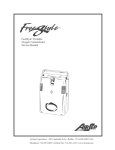 FreeStyle™ Portable Oxygen Concentrator Service Manual
