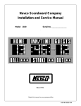 Nevco Scoreboard Company Installation and Service Manual