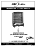 OPERATION & SERVICE MANUAL GAS ROTISSERIE Spit Model