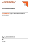 Parts and Maintenance Manual HR-5111 Rotary Mower