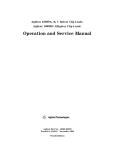 Operation and Service Manual