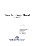 Stern Drive Service Manual