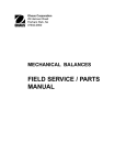FIELD SERVICE / PARTS MANUAL