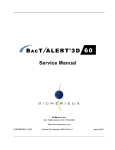 BacT-3D 60 Service Manual Rev A