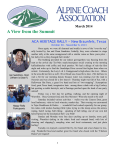 April 2014 Newsletter - Alpine Coach Association