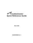Troubleshooter Quick Reference Guide