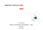 SERVICE MANUAL FOR SERVICE MANUAL FOR