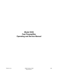 Model 9326 Fast Preamplifier Operating and Service Manual