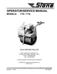 OPERATOR/SERVICE MANUAL