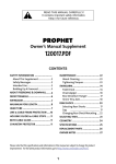 Owner`s Manual Supplement 120017