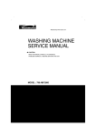 WASHING MACHINE SERVICE MANUAL