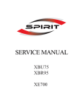 XBU75/XBR95/XE700 Service Manual