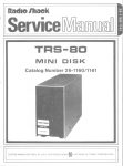 Radio Shack Mini Disk Service Manual