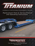 Replacement Parts & Service Manual and Operating