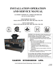 Installation Operation and Service Manual