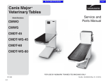 004-0542-00 Canis Major Veterinary Table Service Manual