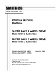parts & service manual super rake 2 wheel drive
