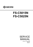 FS-C5015N/C5025N Service Manual