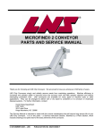 microfine® 2 conveyor parts and service manual