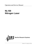 NL100 Nitrogen Laser - Stanford Research Systems
