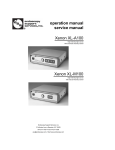 Xenon XL-A100 / Xenon XL-M100 - Endoscopy Support Services, Inc.