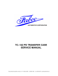 tc-142 pd transfer case parts & service manual