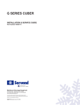G Series Cuber Installation and Service Manual