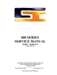 800 Series Service Manual - Standard