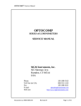Optocomp Service Manual