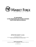 Service Manual - Market Forge Industries