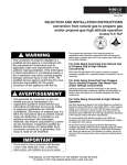 WARNING AVERTISSEMENT IMPORTANT