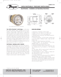 capsu-photohelic® pressure switch/gage