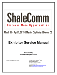Exhibitor Service Manual Produced by