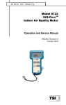 Model 8732 IAQ-Calc Indoor Air Quality Meter Operation and