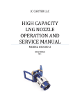 HIGH CAPACITY LNG NOZZLE OPERATION AND SERVICE MANUAL