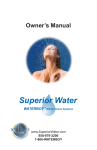 Superior Water Service Manual