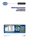 FB2550 Series Instrument - Operator Manual