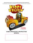 Kiddy Kruisin` Ride Service Manual