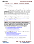 Initial Value Added Service - Strategies for Success - (SFS) - Jon-Don