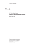 Service Manual TFP2A FiberMaster Optical Time