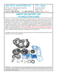 ADVANCE ADAPTERS INC. P/N: Orion ORION TRANSFER CASE