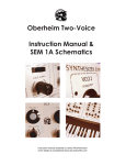 Oberheim Two-Voice Instruction Manual & SEM 1A
