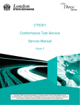 CTS301 Conformance Test Service