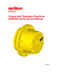 Torque-Hub Planetary Final Drive W3B/W3C Series Service Manual