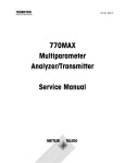 770MAX Multiparameter Analyzer/Transmitter Service Manual