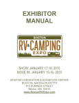 EXHIBITOR MANUAL - Boston RV & Camping Expo