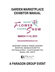 EXHIBITOR MANUAL - Boston Flower Show