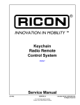 Keychain Radio Remote Control System Service Manual