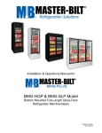 BMG Plus Series Glass Door Merchandisers Manual - Master-Bilt