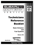 Subaru Basic Emission Fuel Systems 405